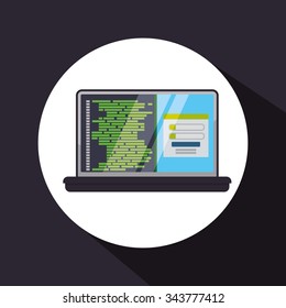 Software icons concept and technology icons design, vector illustration 10 eps graphic.