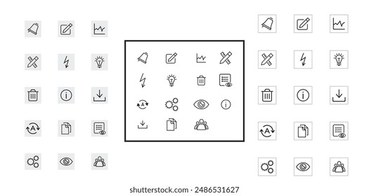 Software Icons set for Mobile and computer