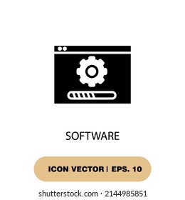 software icons  symbol vector elements for infographic web