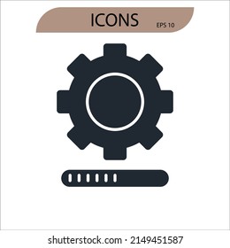 software icons  symbol vector elements for infographic web