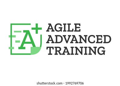 Software industry related logo starting with letter A. The theme gives the feeling of advanced learning, simple process and fast growth.