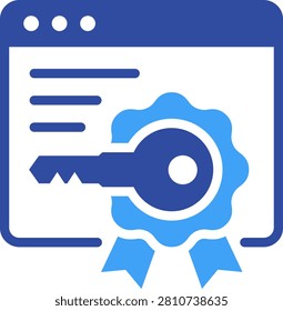 Software License Icon, Element For Design