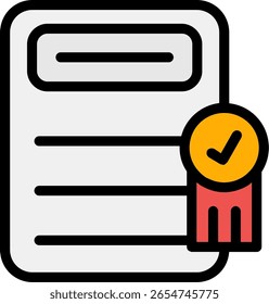 Design de ícone preenchido de linha de licenciamento de software