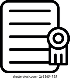 Software Licensing Line Vector Icon Design