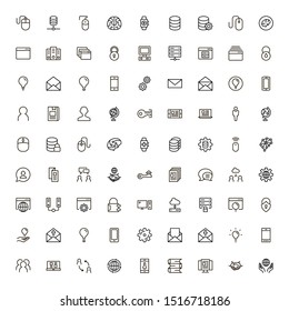 Software line icon set. Collection of high quality black outline logo for web site design and mobile apps. Software vector illustration on a white background