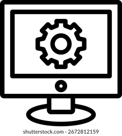 Software Line Icon Vector Design