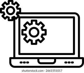 Línea de software de diseño de iconos de Vector