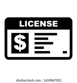 Software Paid License Icon Illustration Graphic