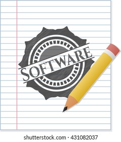 Software pencil effect