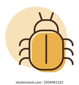 Software or program bug vector icon. Security sign. Graph symbol for your web site design, logo, app, UI