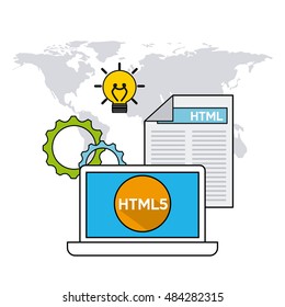 software programming language icons vector illustration design