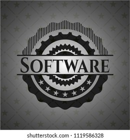 Software realistic black emblem