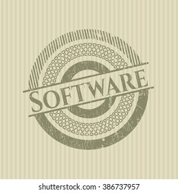 Software rubber grunge seal