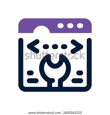 software service duotone icon. Sleek and modern vector icon for websites, mobile apps, marketing materials, and corporate design. Fully scalable and ready to use.