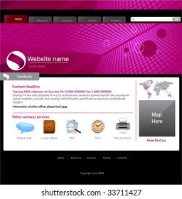 Software Site Template - Contacts page #4
