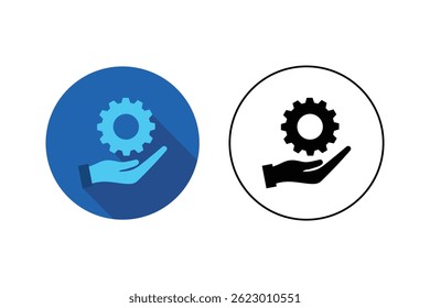 Software Support Gear Icons, technical support icons, construction tools icons, repair service icons