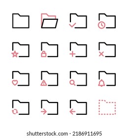 Software system folder Various UI icon sets