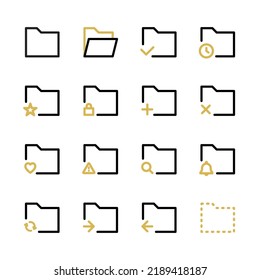 Software system folder Various UI icon sets