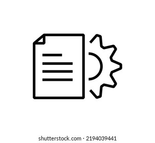 Software and  system line icon. System update and protection vector. gear icon. Editable Vector Illustration.