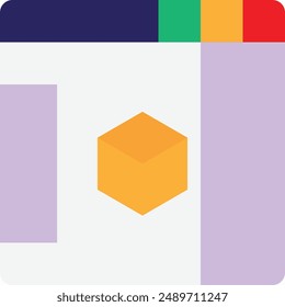 Software Technology Computer Icon Vector Flat Illustration