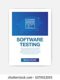 SOFTWARE TESTING ICON INFOGRAPHIC