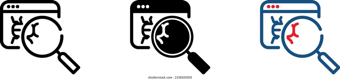 Software testing icon , vector illustration