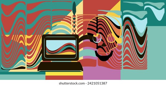 Software testing.Abstract technology concept. Vector illustration.