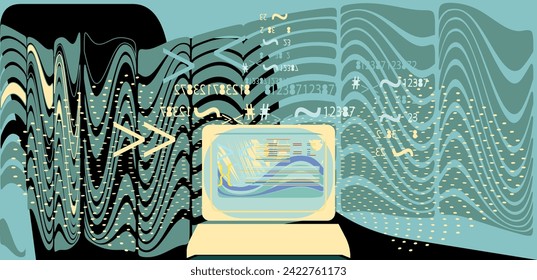 Software testing.Abstract technology concept. Vector illustration.