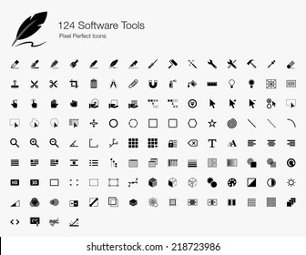 Software Tools Pixel Perfect Icons