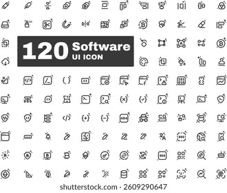 Software UI Icons for Application and Web Interface