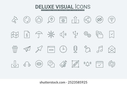 Software update, download, share files, documents, payment, schedule reminder, microphone thin black outline symbols vector illustration. Online service line icons set for mobile app.