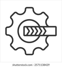 Software Update Icon Vector Illustration Outline