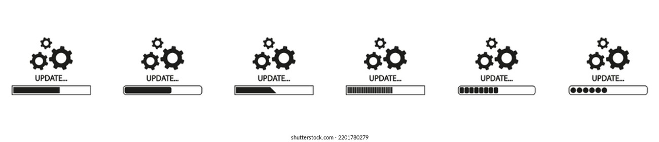 Software update vector icon. Loading process. Filled refresh icon for templates, infographics and more. Vector graphics