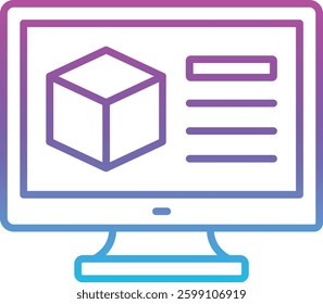 Software vector icon. Can be used for printing, mobile and web applications.