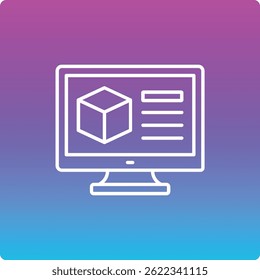 Ícone de vetor de software. Pode ser usado para impressão, aplicativos móveis e da Web.