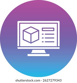 Ícone de vetor de software. Pode ser usado para impressão, aplicativos móveis e da Web.