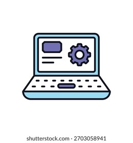 Icono de Vector de software ilustración de stock