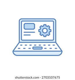 Icono de Vector de software ilustración de stock