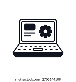 Icono de Vector de software ilustración de stock