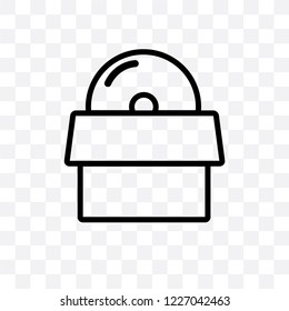 Software vector linear icon isolated on transparent background, Software transparency concept can be used for web and mobile