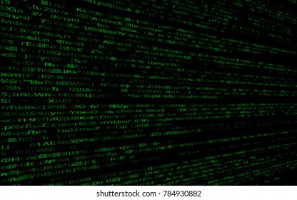 Software / Web Developer Programming Code. Vector Illustration.