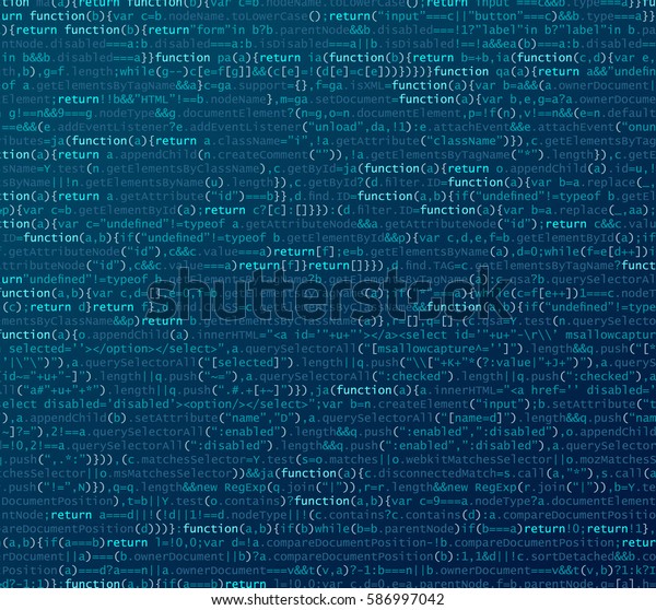 Software / Web Developer Programming
Code.Javascript  Abstract Computer Script - Random Parts of Program
Code. Vector
Illustration.