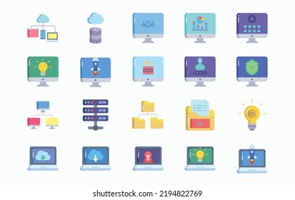 Software and website Development icon set