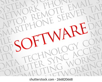 Software Word Cloud Concept