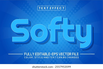 Softy text editable style effect