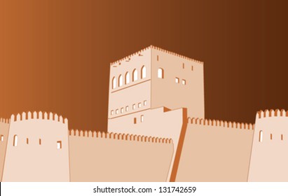 Sohar Fort Oman. castle