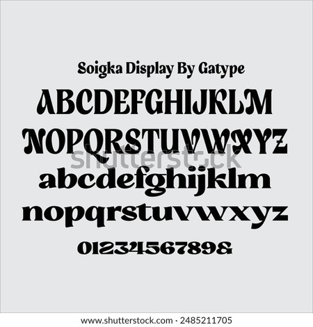 Soigka Display is a modern font with a unique font. This customizable font will look great on a variety of design ideas such as, inding styles.
