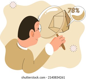 Soil analysis and earth pollution metaphor or structure control. Nutrients microorganism composition research ground layer structure sample. Soil laboratory test. Scientist measuring levels status