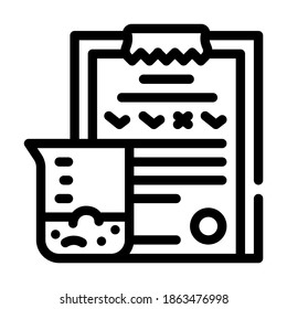 soil analysis line icon vector. soil analysis sign. isolated contour symbol black illustration