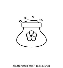 Soil bag icon. Simple line, outline vector elements of spring icons for ui and ux, website or mobile application